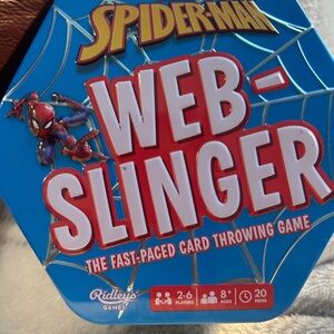 Marvel Spider-Man Web-Slinger Card Game - Blue and Red